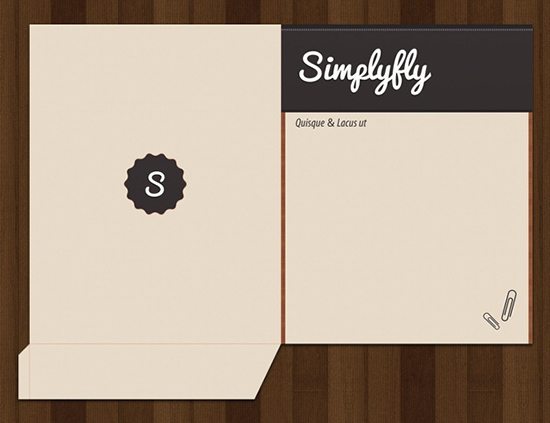 Simplyfly Pocket Folder Template - pocket folder templates