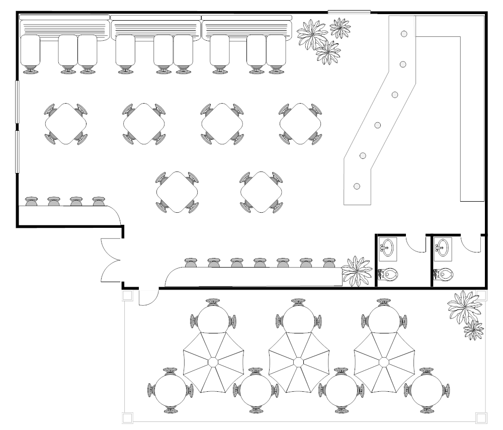 Restaurant Floor Plan - plan your patio