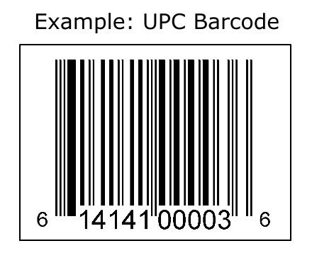 barcode labels - example of a upc barcode