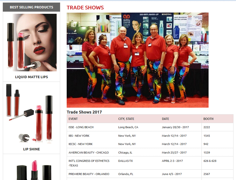 Private label cosmetics - beauty industry trade shows
